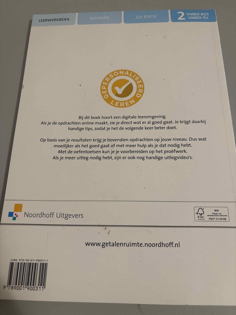 9789001900311-Getal-Ruimte-12e-ed-vmbo-kgtth-2-rekenkatern