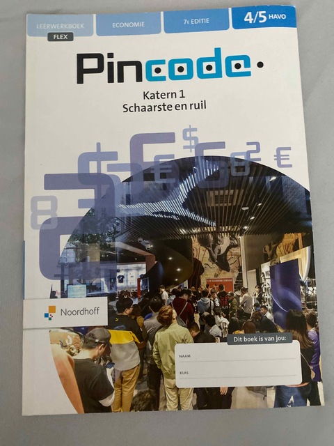 9789001753832-Pincode-vwo-katern-1-Schaarste-en-Ruil-Leerwerkboek-Flex