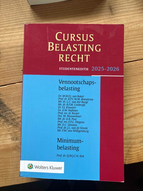 9789013178258-Cursus-belastingrecht-Vennootschapsbelasting-2025-2026