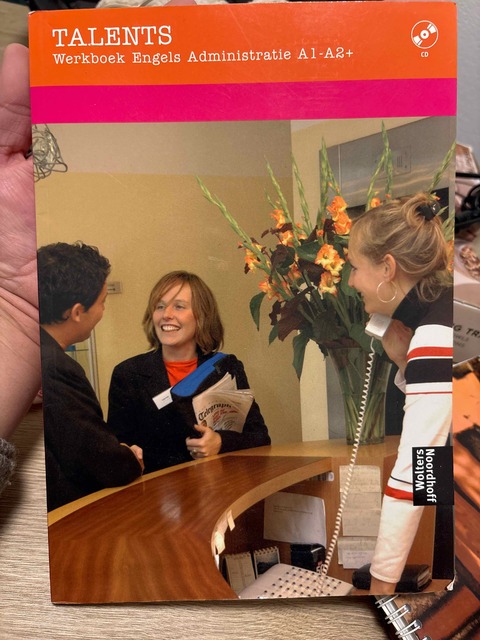 9789001143732-Talents-engels-Administratie-A1A2-deel-Werkboek-CD-ROM-druk-1