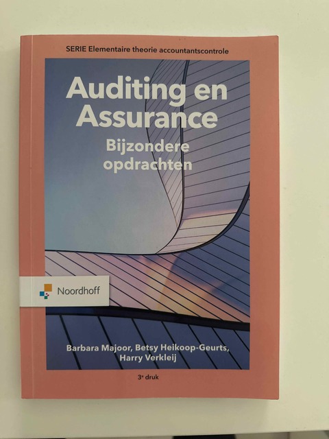 9789001278366-Auditing-en-Assurance-Bijzondere-opdrachten