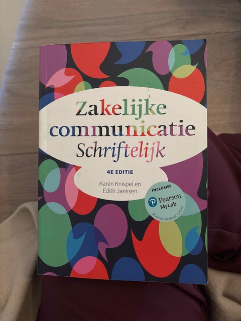 9789043035057-Zakelijke-communicatie--Schriftelijk-4e-editie-met-MyLab-NL-toegangscode