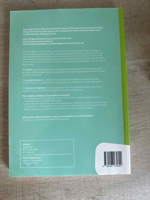 9789006435399-Onderwijsassistent-Activiteiten-bij-leren-PW-niveau-4-Theorieboek