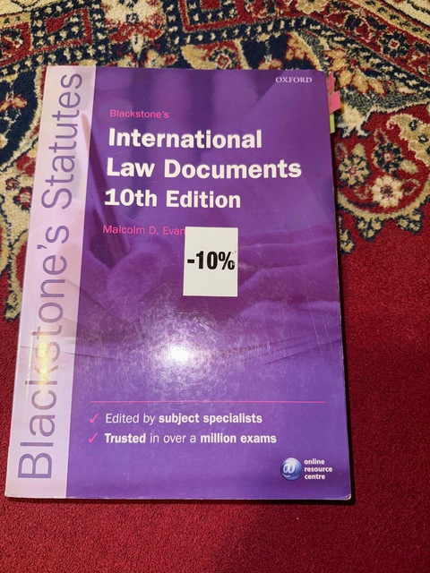 9780199582440-Blackstones-International-Law-Documents