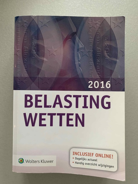 9789013131772-Belastingwetten-2016