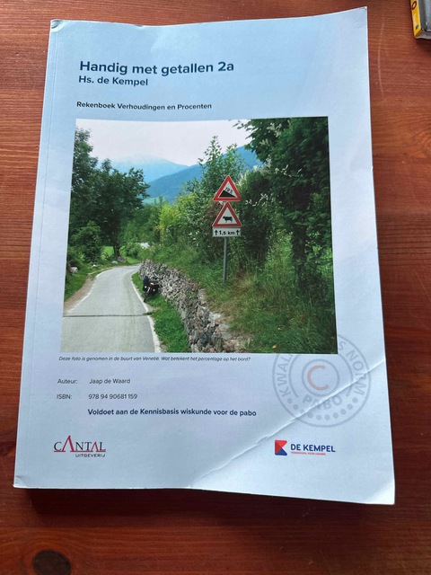 9789490681159-Handig-met-getallen-2a-Hs.-de-Kempel-Verhoudingen-en-Procenten-Rekenwerkboek