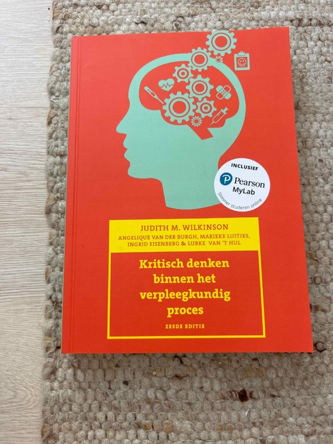 9789043037105-Kritisch-denken-binnen-het-verpleegkundig-proces-6e-editie-met-MyLab-NL-toegangscode