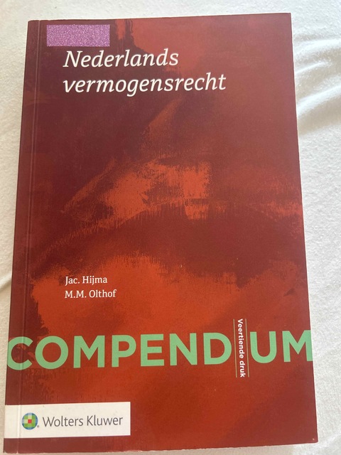 9789013157499-Compendium-Nederlands-vermogensrecht