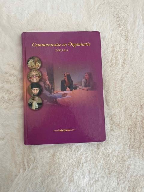 9789085241508-Communicatie-en-organisatie-SAW-3-en-4