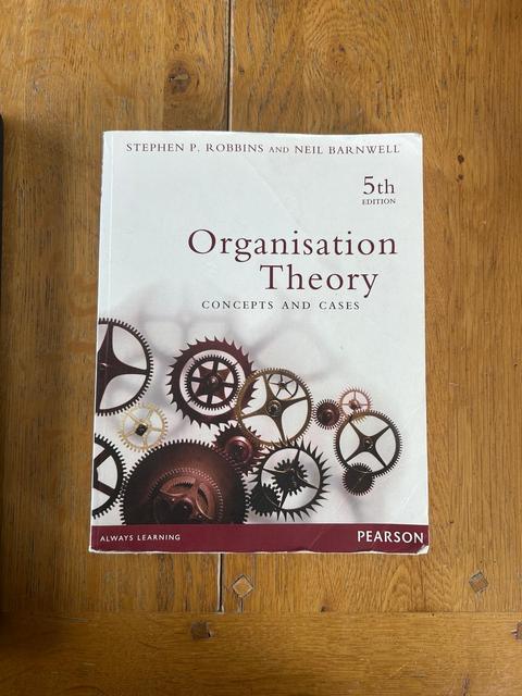 9780733974717-Organisation-TheoryAust-ConceptCases