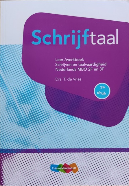 9789006487695-Schrijftaal-Nederlands-MBO-2F-en-3F-Leerwerkboek