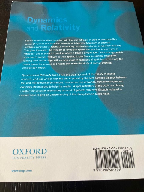 9780198501121-Dynamics-and-Relativity