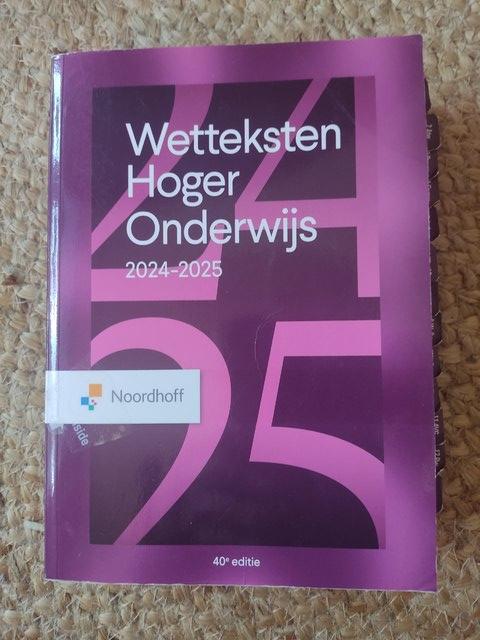 9789001045579-Wetteksten-Hoger-Onderwijs-2024-2025