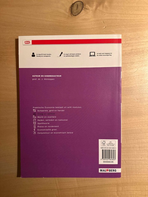 9789402064803-Praktische-Economie-4-5-6-vwo-economie-Vraag-en-aanbod-leerjaar-456-vwo