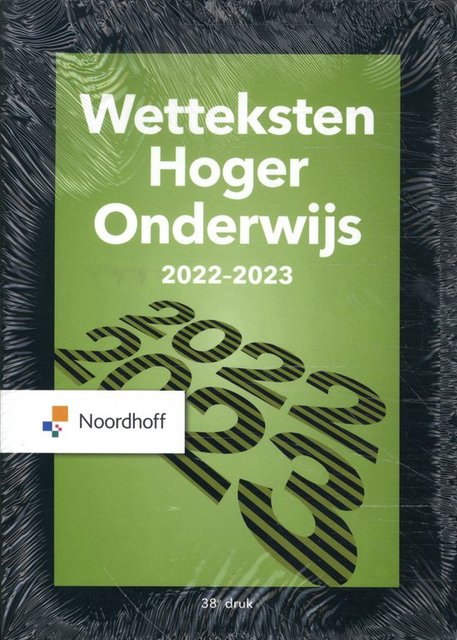 9789001299132-Wetteksten-Hoger-Onderwijs-2022-2023