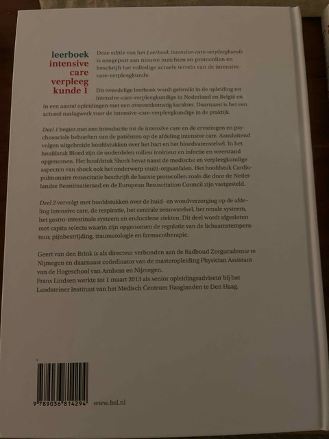 9789036814294-Intensive-care-verpleegkunde-Leerboek