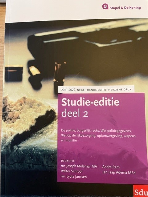 9789012407564-Studie-editie-deel-2-De-politie-burgerlijk-recht-Wet-politieg