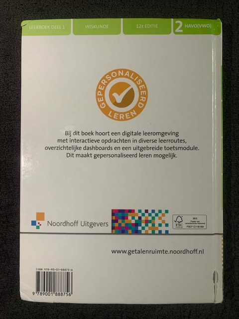 9789001888756-Getal-Ruimte-12e-ed-havovwo-2-leerboek-deel-1