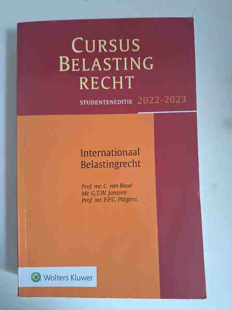 9789013168051-Studenteneditie-Cursus-Belastingrecht-Internationaal-Belastingrecht-2022-2023