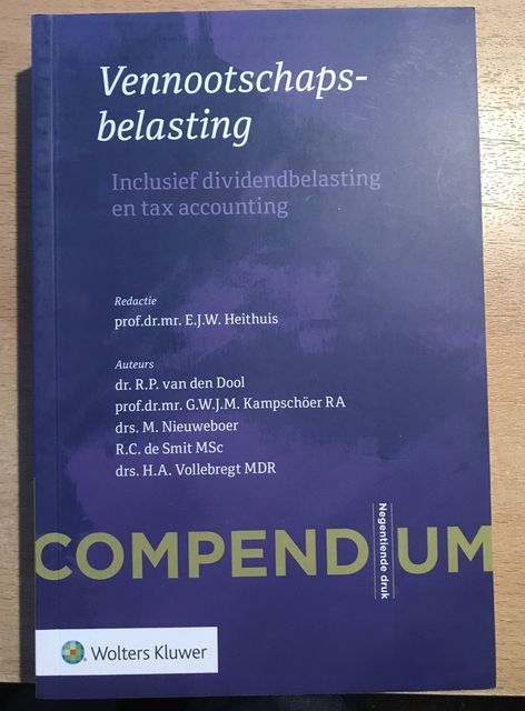9789013157987-Compendium-Vennootschapsbelasting