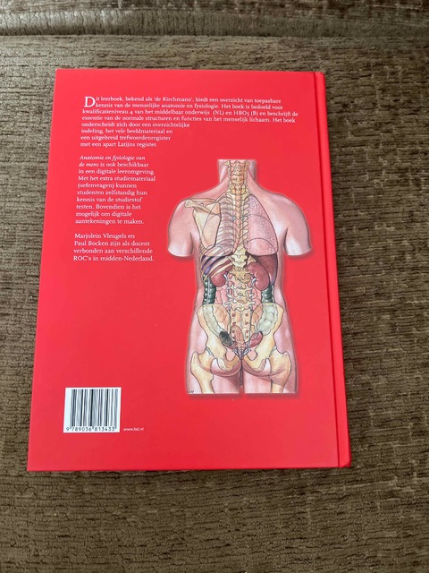 9789036813433-Anatomie-en-fysiologie-van-de-mens-kwalificatieniveau-4