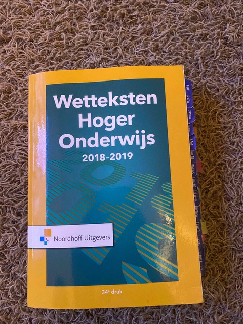 9789001886226-Wetteksten-hoger-onderwijs-2018-2019