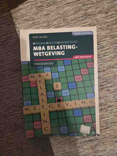 9789463172646-MBA-Belastingwetgeving-met-resultaat-2021-2022-Theorieboek