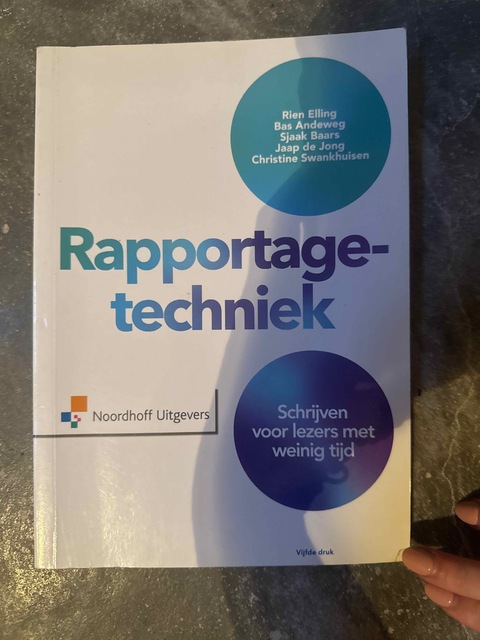 9789001841744-Rapportagetechniek