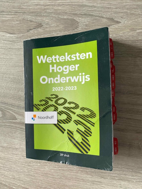 9789001299132-Wetteksten-Hoger-Onderwijs-2022-2023