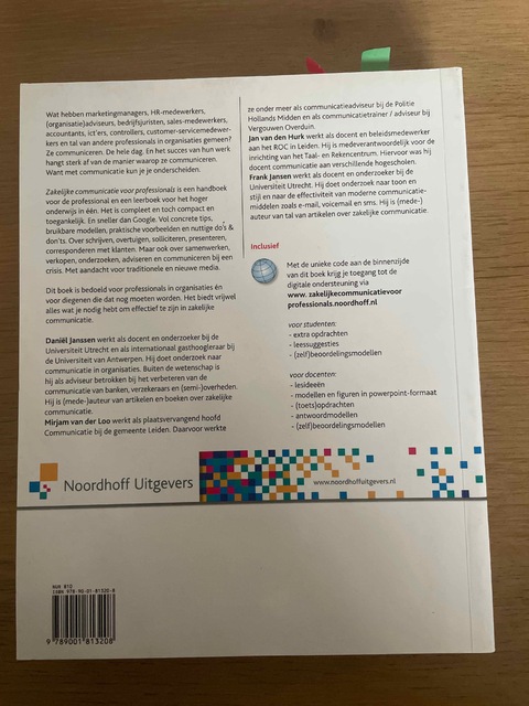 9789001813208-Zakelijke-communicatie-voor-professionals