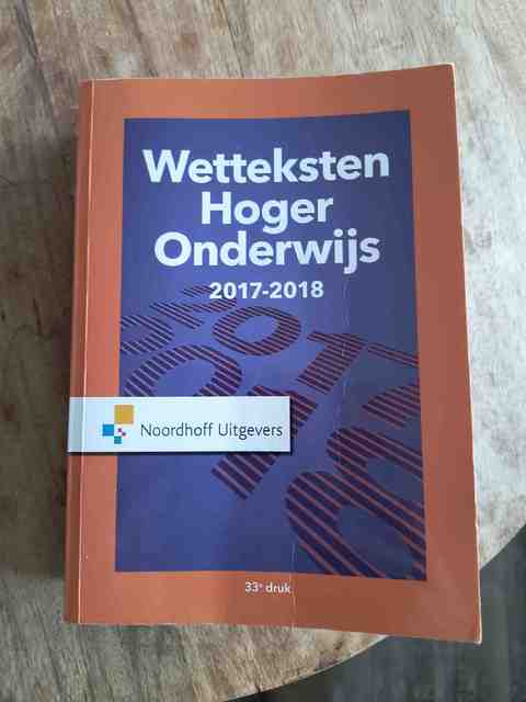 9789001875541-Wetteksten-Hoger-Onderwijs-2017-2018