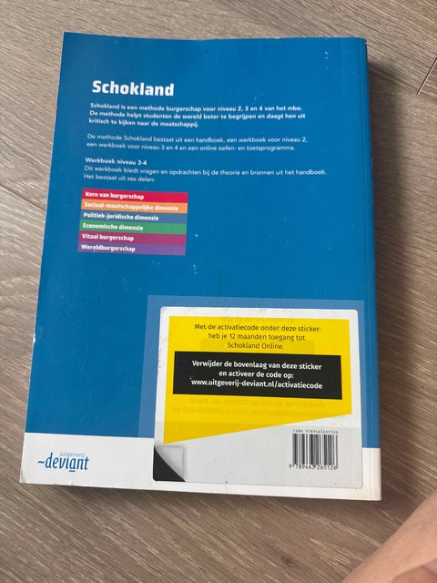 9789463265126-Schokland-werkboek-burgerschap-niveau-3-4
