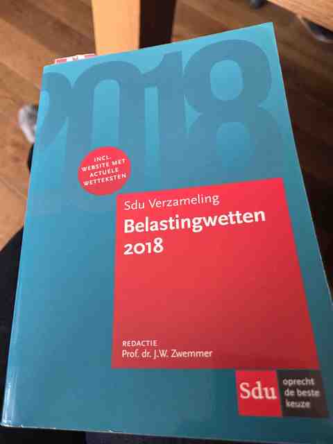 9789012401500-Sdu-Verzameling-Belastingwetten-2018