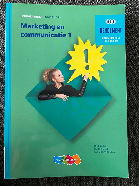 9789006372274-Marketing-communicatie-Niveau-34-Deel-1-Leerwerkboek