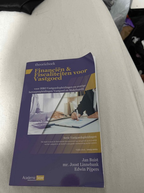 9789083285986-Theorieboek-Fanancien-ampampamp-Fiscaliteiten-voor-Vasgoed