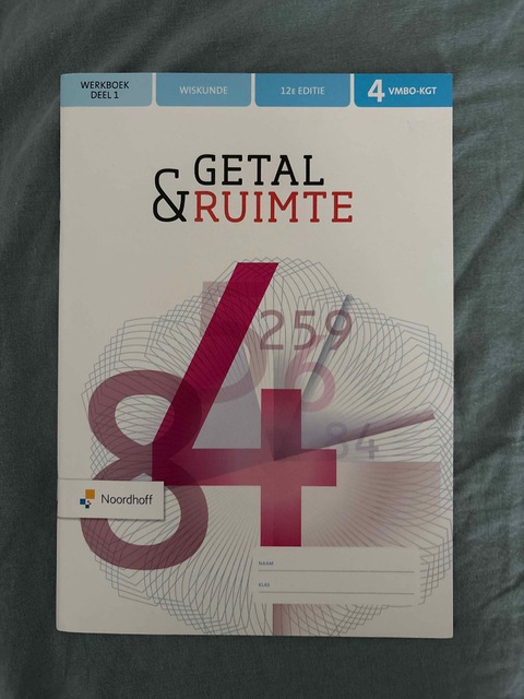 9789001893293-Getal-Ruimte-12e-ed-vmbo-kgt-4-werkboek-deel-1