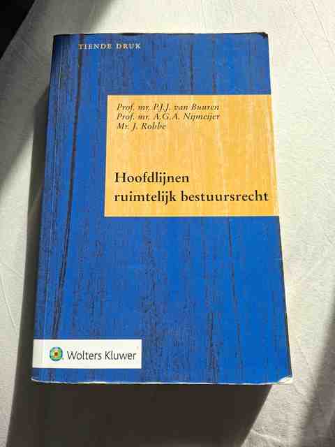 9789013140101-Hoofdlijnen-ruimtelijk-bestuursrecht