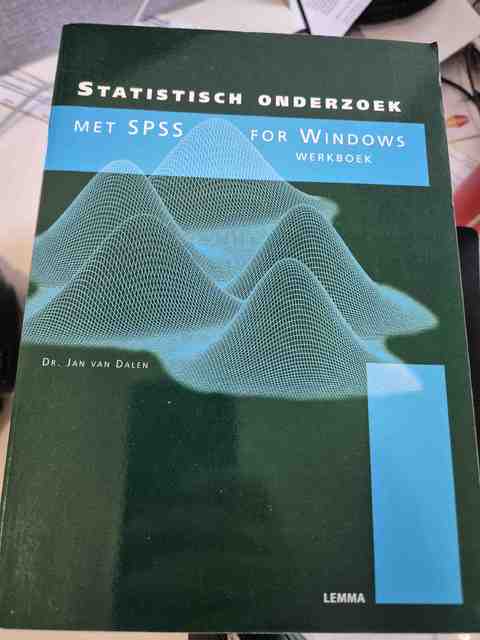 9789051898644-Statistisch-onderzoek-met-SPSS-for-Windows-Werkboek
