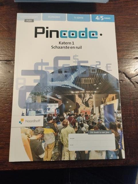 9789001753832-Pincode-vwo-katern-1-Schaarste-en-Ruil-Leerwerkboek-Flex