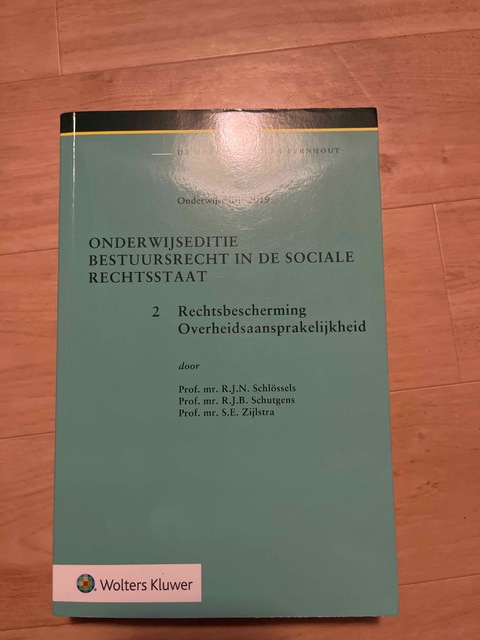 9789013146394-Onderwijseditie-Bestuursrecht-in-de-sociale-rechtsstaat-2.-Rechtsbescherming-Overheidsaansprakelijkheid