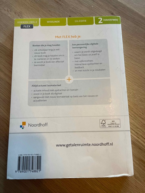 9789001748821-Getal-Ruimte-12e-ed-havovwo-2-FLEX-leerboek-2